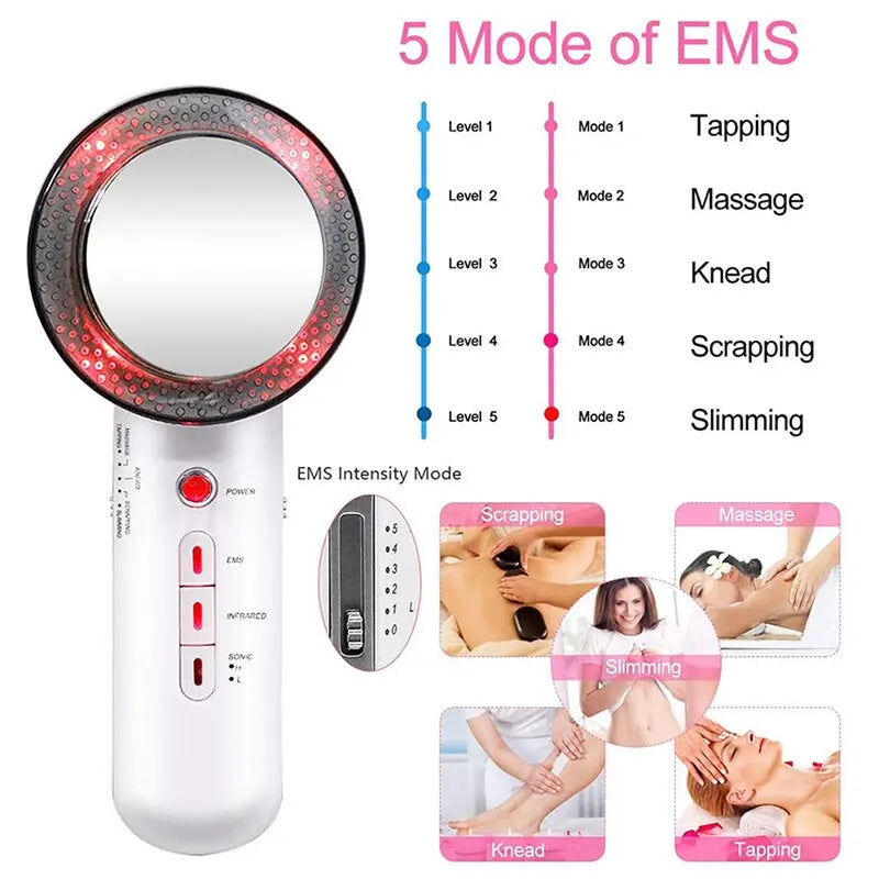 Ultrasonic 3-in-1 Massage Infrared Fat Removal: Skin Care & Therapy