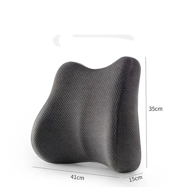 Chair Cushion Backrest Car Back Pillow Lumbar Cushion Ergonomic Pillow Chair Waist Cushion Spondylopathy Backache Relief Pain