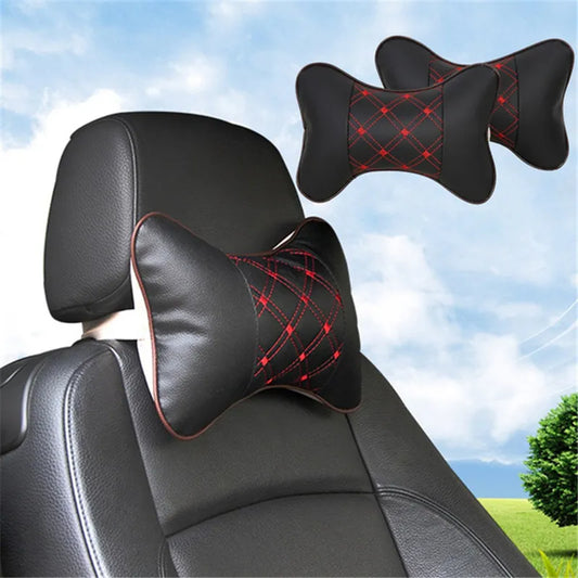 Universal Leather Pack Headrest & Neck Pillows