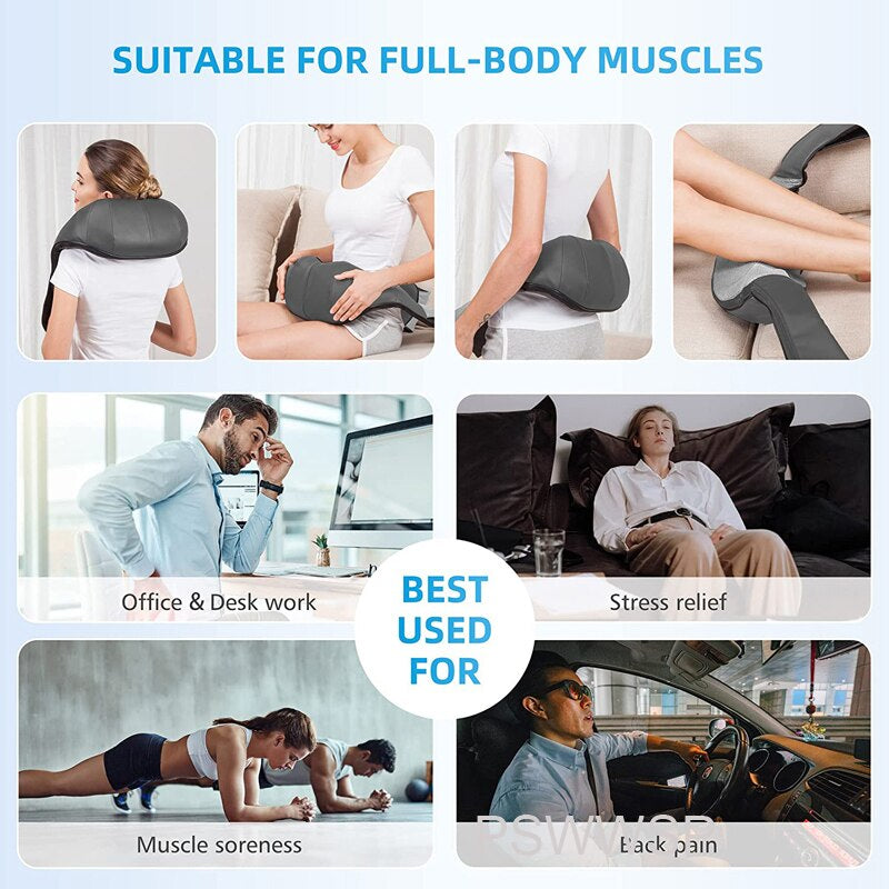 Shiatsu U Shape Massager | U Shape Electric Massager | BestSleep