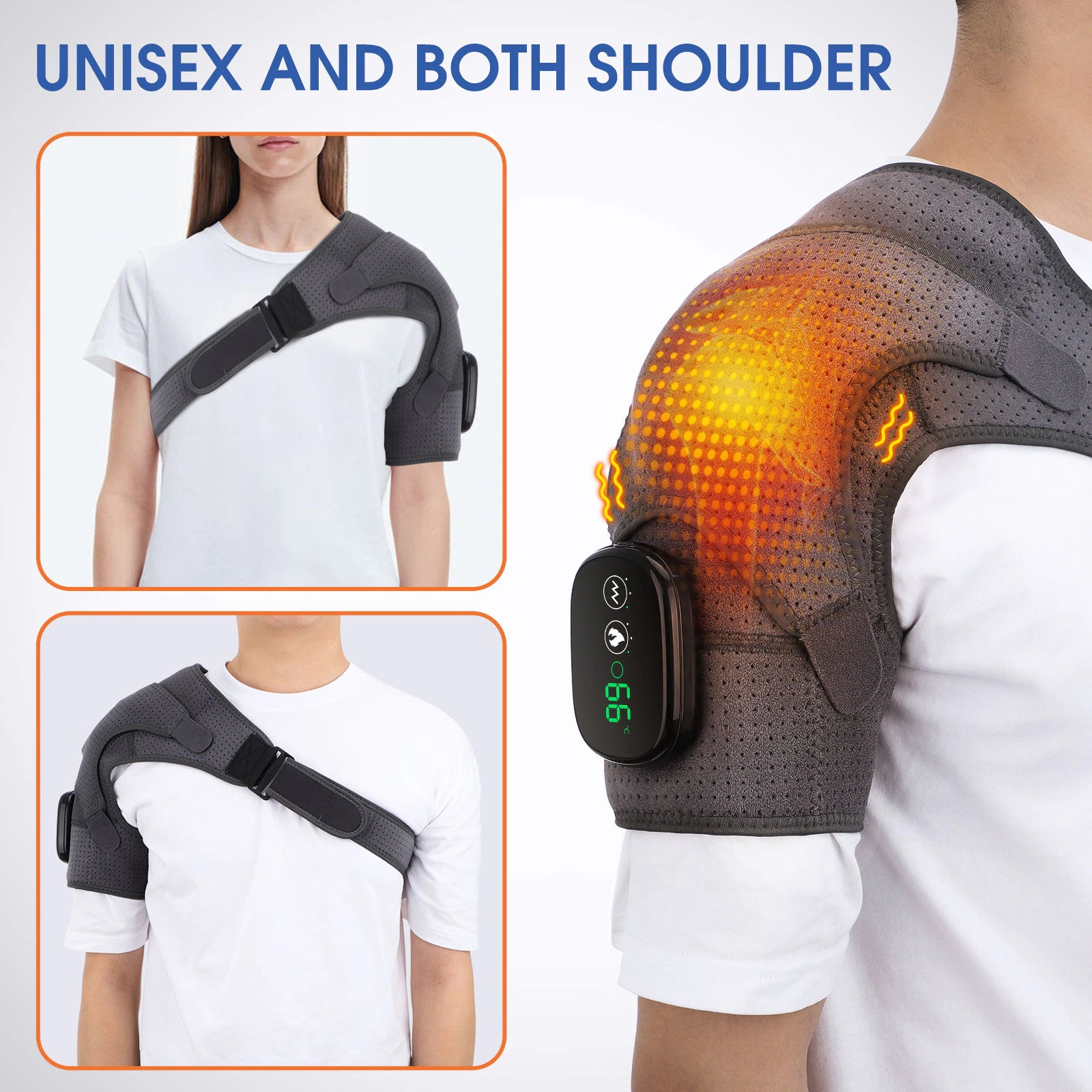  Adjustable Led Heating Shoulder Massage 