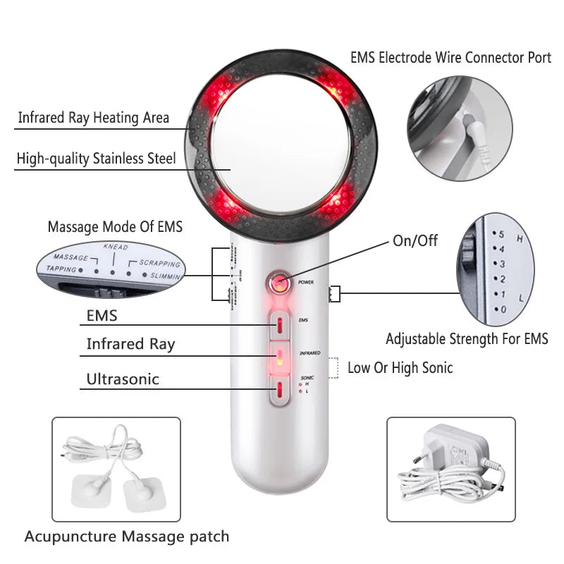 Ultrasonic 3 in 1 Massage Infrared Fat Removal 