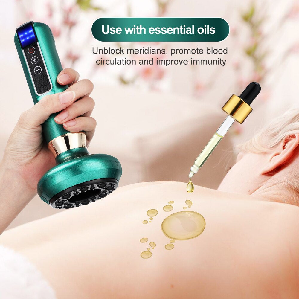 Electric Vacuum Infrared Cupping Massager 
